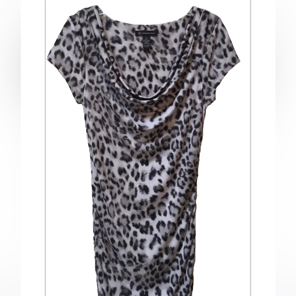 INC size Small gray/black animal print dress size small